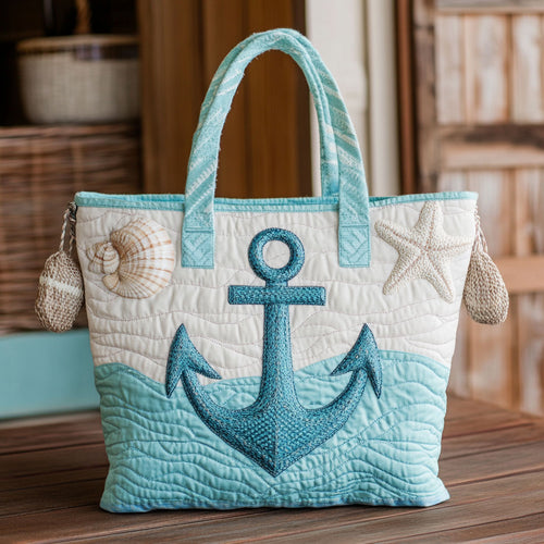 Ocean Anchor Calm CW2309021CL Quilted Tote Bag