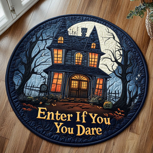 Enter If You Dare CP3006041CL Quilted Round Mat