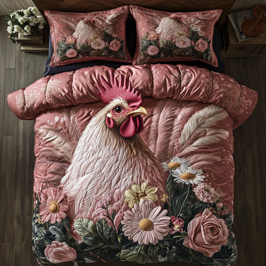 Blush Hen Garden CP3005017CL Duvet Cover Set
