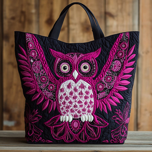 Pink Blossom Eyes CW2909018CL Quilted Tote Bag