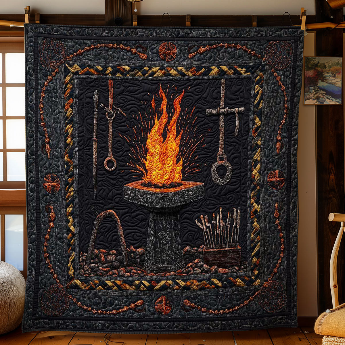Midnight Blacksmith WN2104032CL Quilt