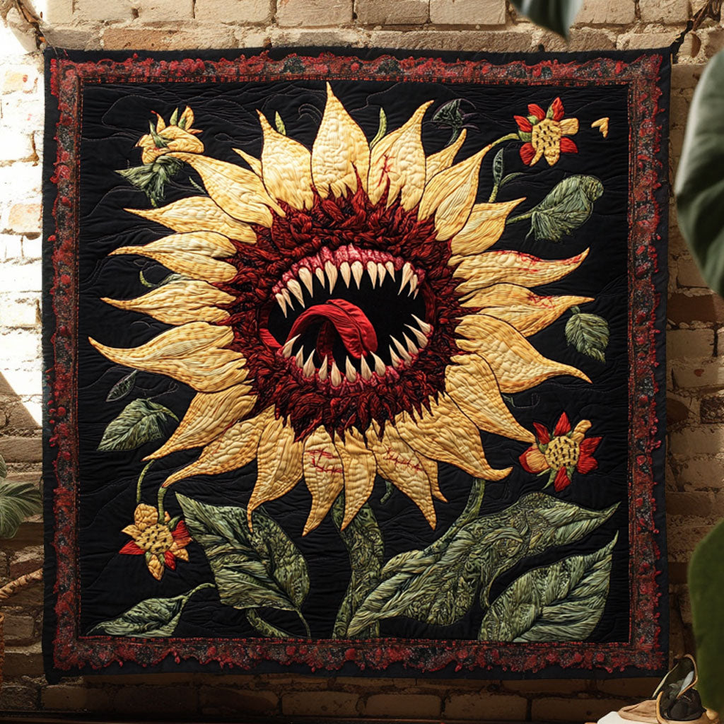 Terrifying Sunflower Inferno WN1209039CL Quilt