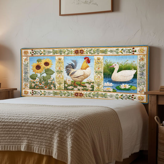Golden Sunflower Poultry CW3012022CL Quilted Headboard Slipcover