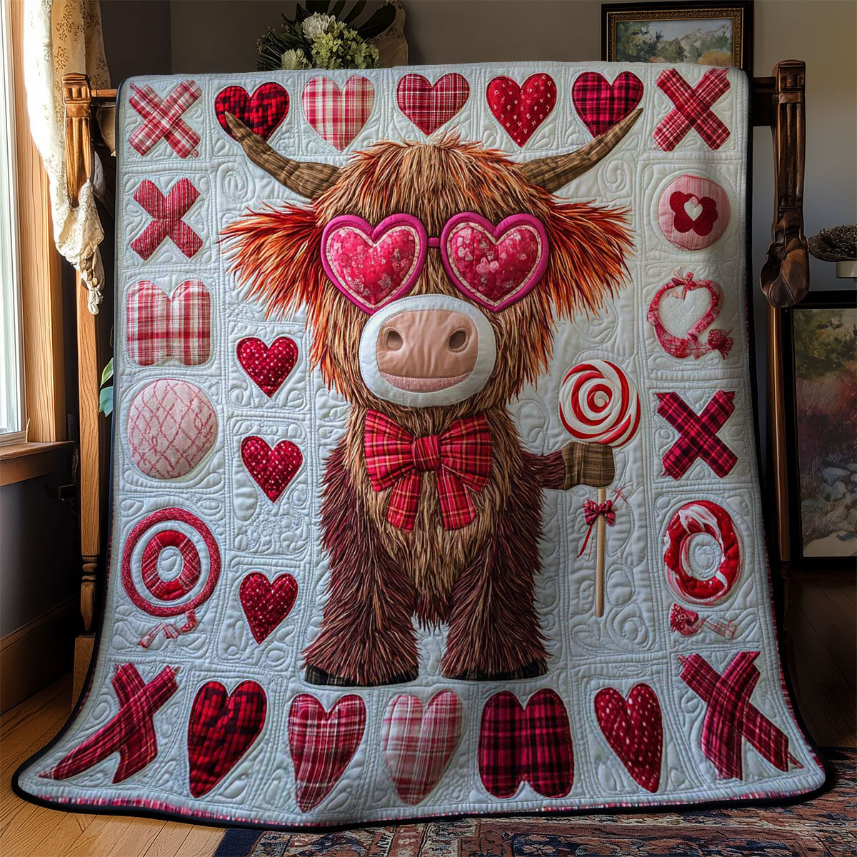 Charming Highland Cow WN2612013CL Quilt