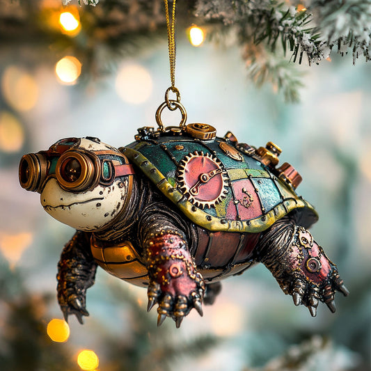 Turtle Mecha Shell WN0412080CL Christmas Ornament