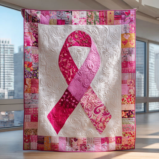 Ribbon of Hope CW2609041CL Quilt