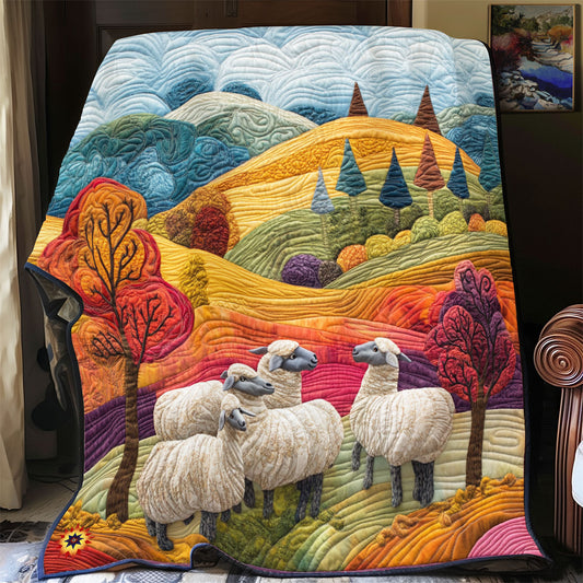 Sheep Fields YR2412040CL Quilt