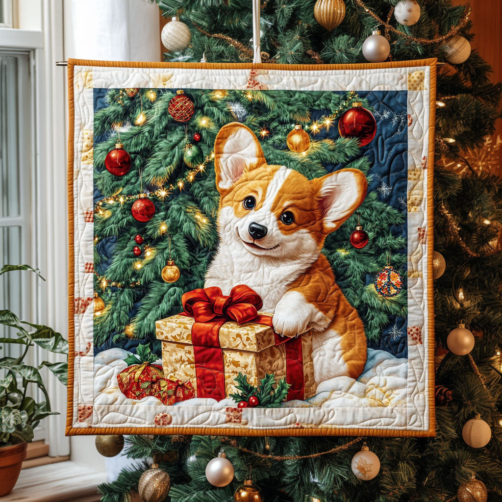 Christmas Corgi WJ3110009CL Quilt