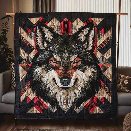 Native American Wolf WJ2110024CL Quilt