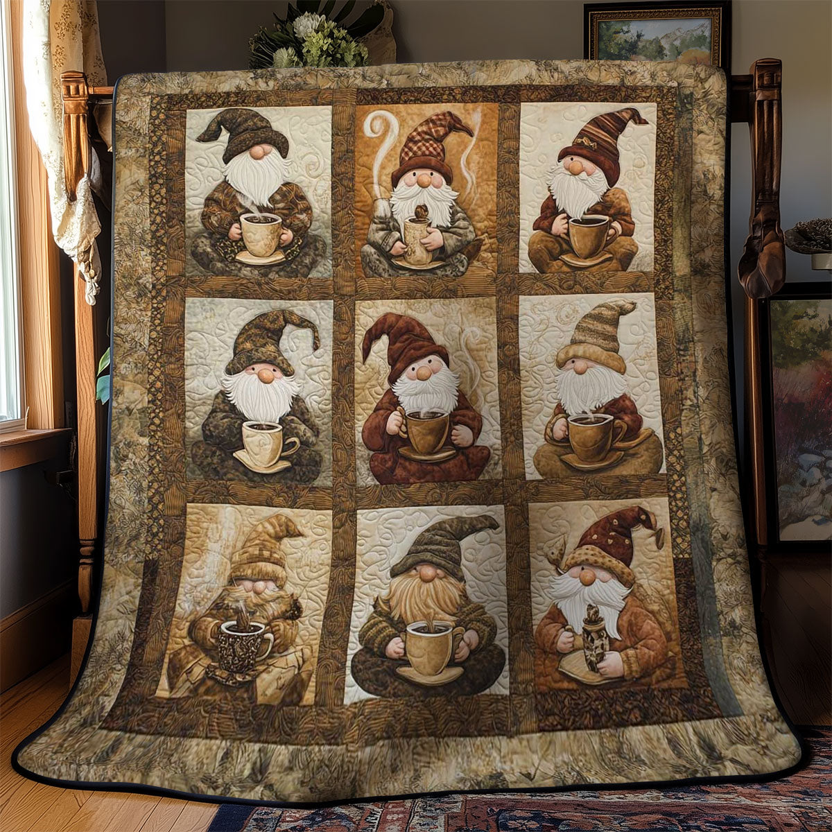 Brewed Bliss Gnome WN2612002CL Quilt