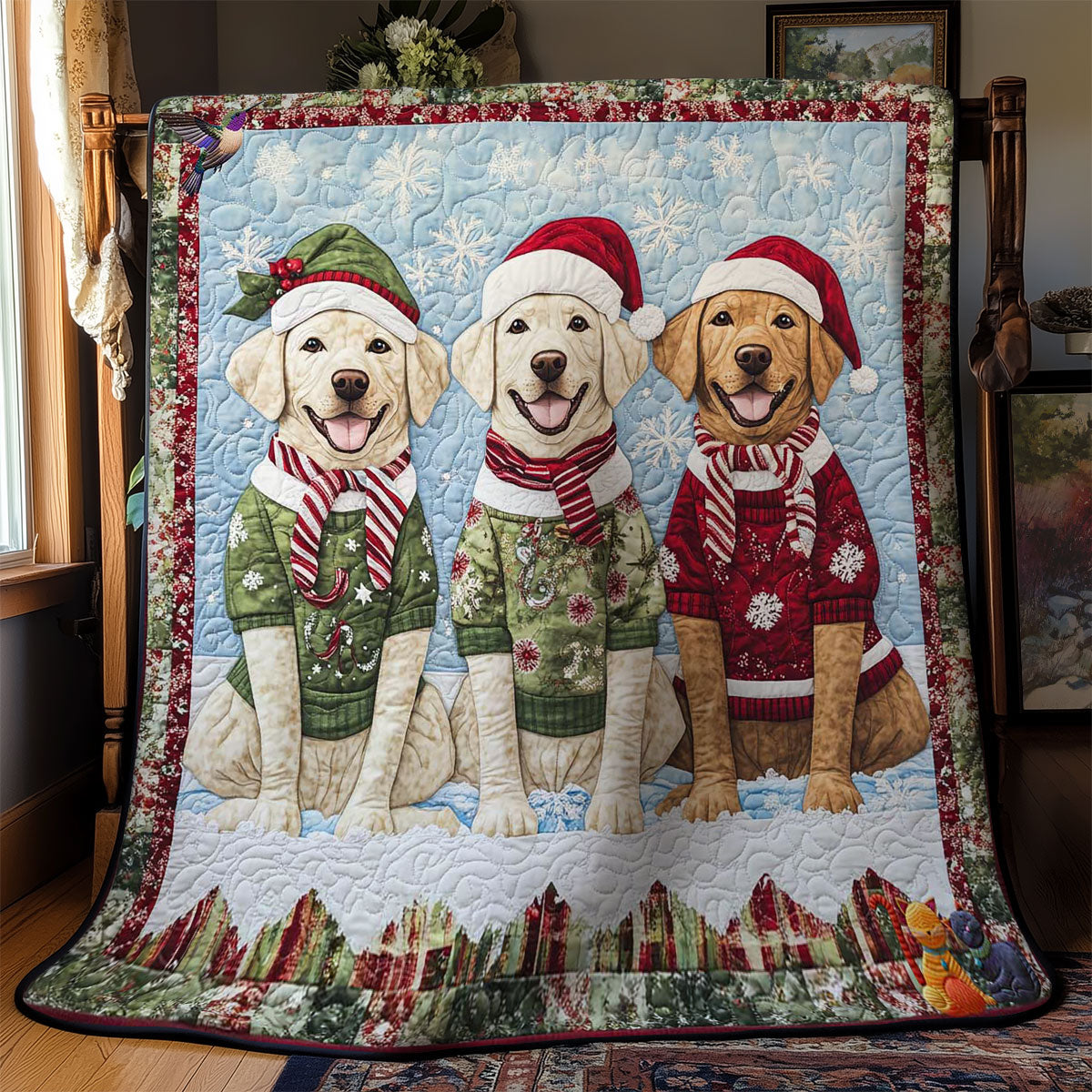 Holiday Labrador Magic WN1211017CL Quilt