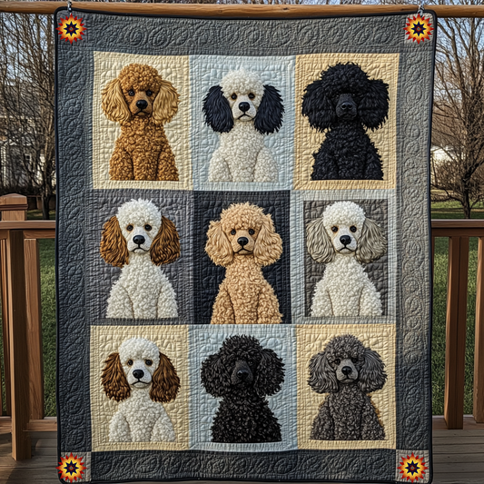 Poodle Dog YR0312010CL Quilt