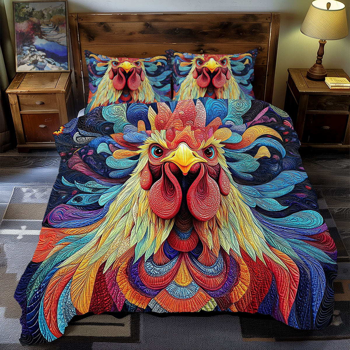 Rooster WY2111060CL Duvet Cover Set