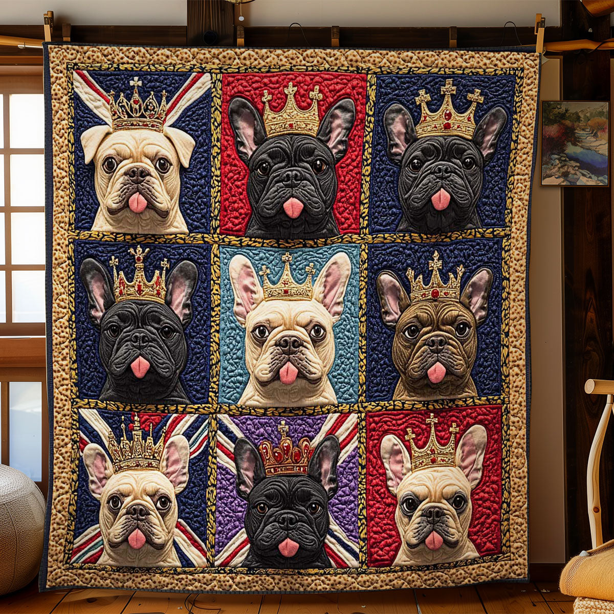 French Bulldog Empire WN1205038CL Quilt