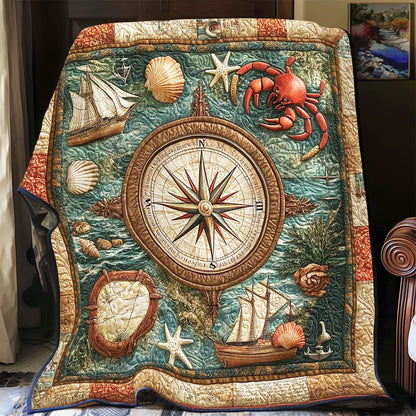 Compass In Ocean WY2201056CL Quilt