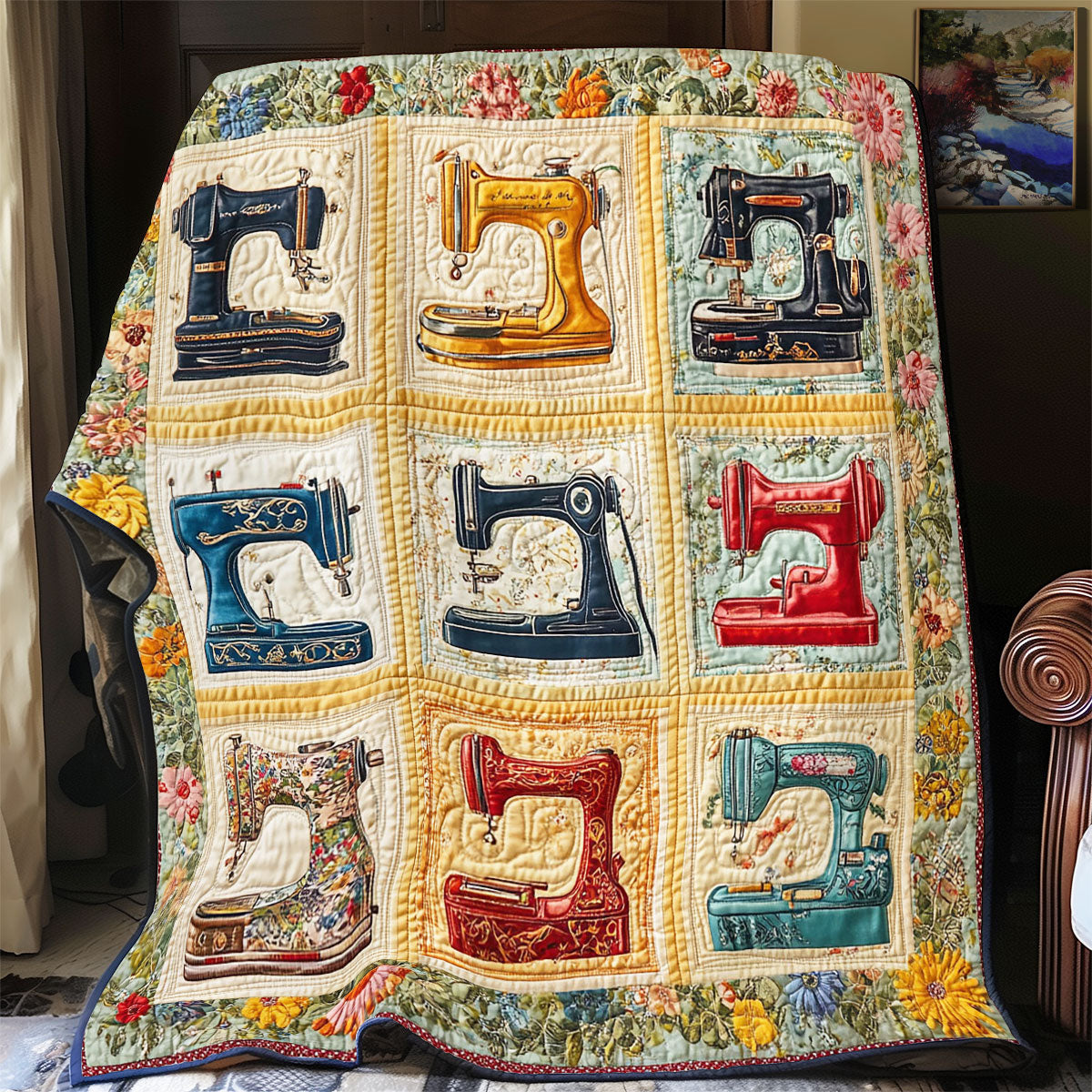 Sewing Machine Collection WY1802006CL Quilt