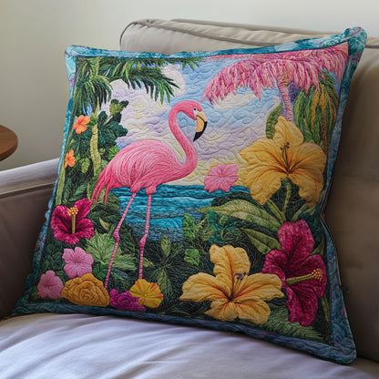 Flamingo Forest WX2312121CL Quilt Pillow Case