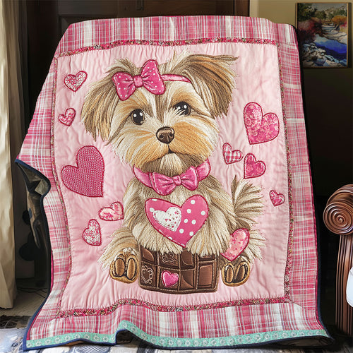 Yorkshire Terrier Heart WX2512061CL Quilt