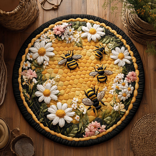 Daisy Bee WY0206021CL Quilted Round Mat