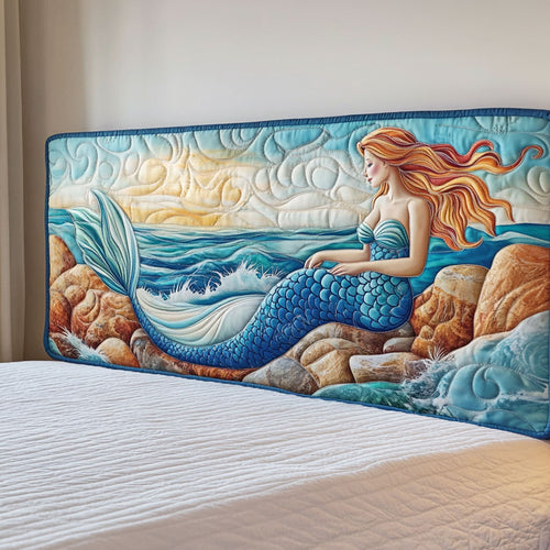 Charming Mermaid CP0301201CL Quilted Headboard Slipcover