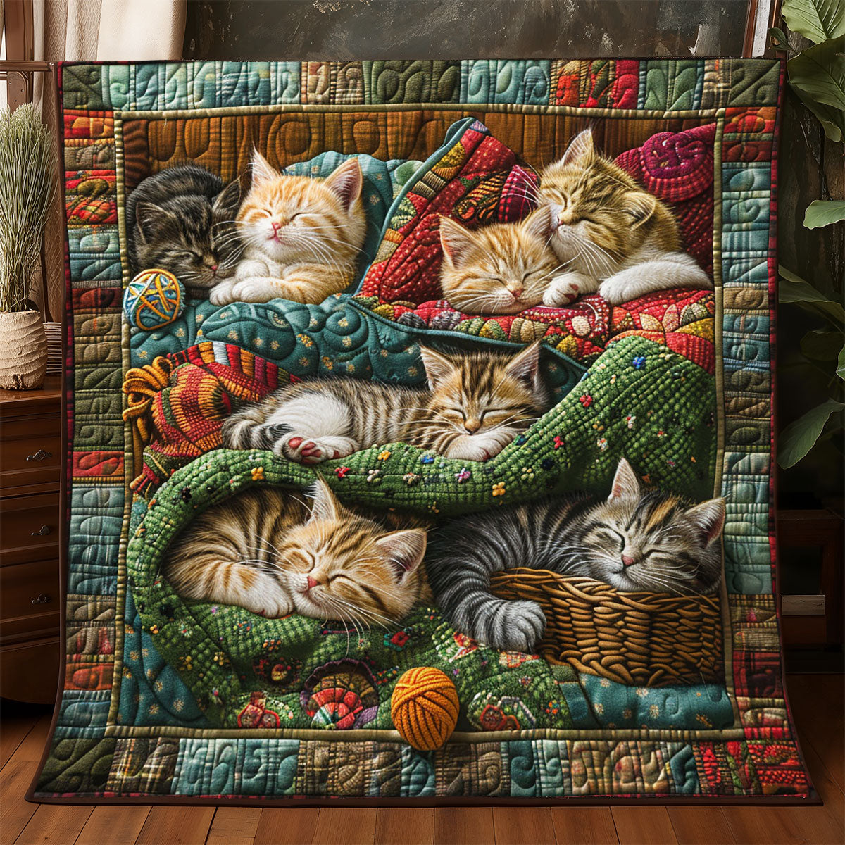 Whiskered Dreams WJ1305012CL Quilt