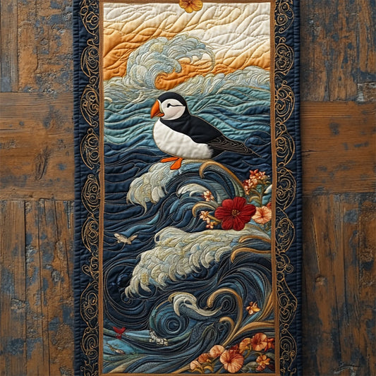 Ocean Puffin WY0905041CL Quilted Table Runner