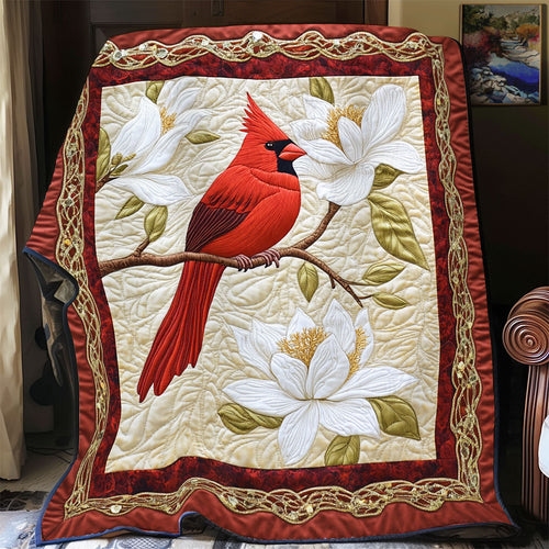 Floral Cardinal WX0805016CL Quilt