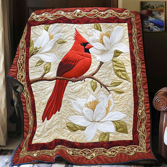 Floral Cardinal WX0805016CL Quilt
