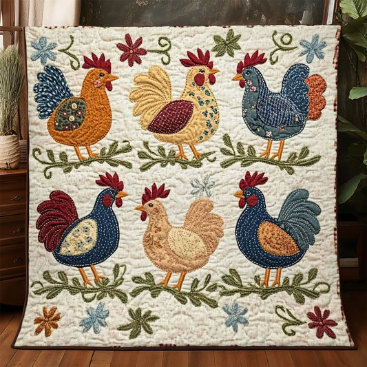 Vintage Chicken WJ0909019CL Quilt