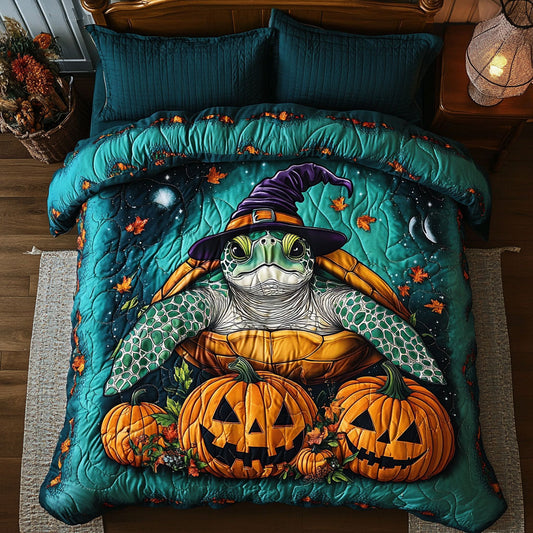 Jack O’ Lantern Turtle WN1308067CL Duvet Cover Set