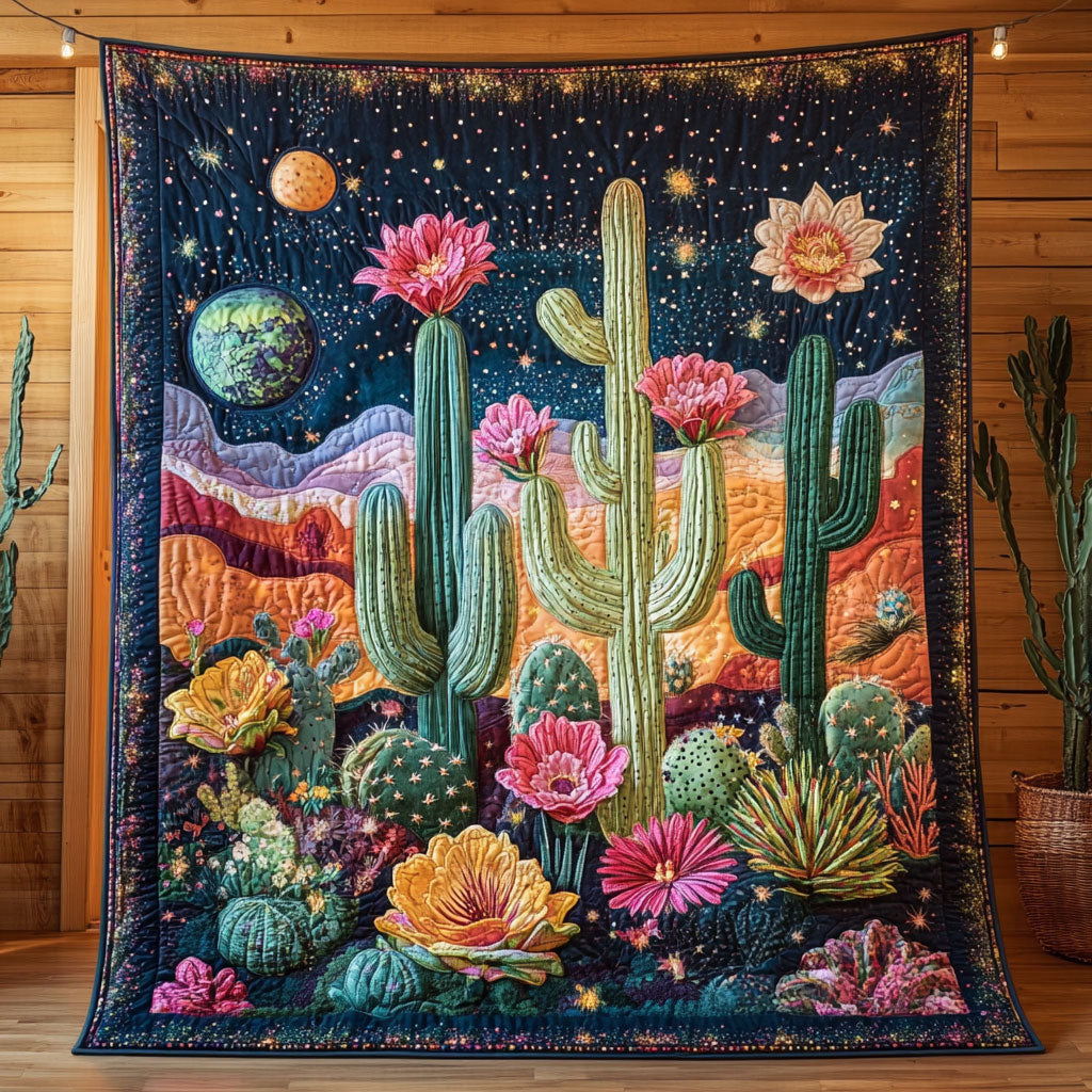 Cosmic Cactus Bloom CW1407015CL Quilt