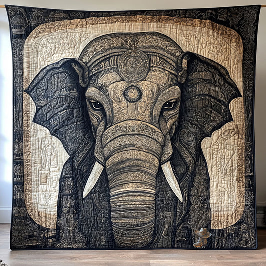 Elephant Into The Wild WU2410081CL Quilt