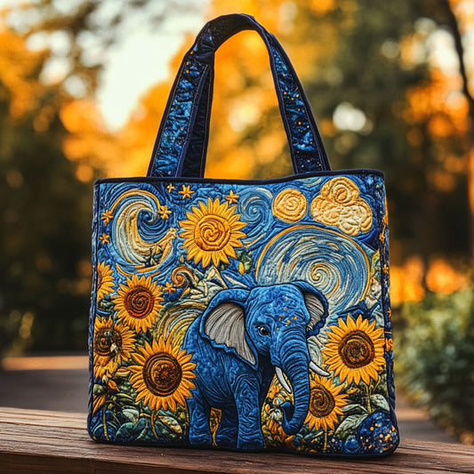 Sunlight Elephant WN1010059CL Quilted Tote Bag
