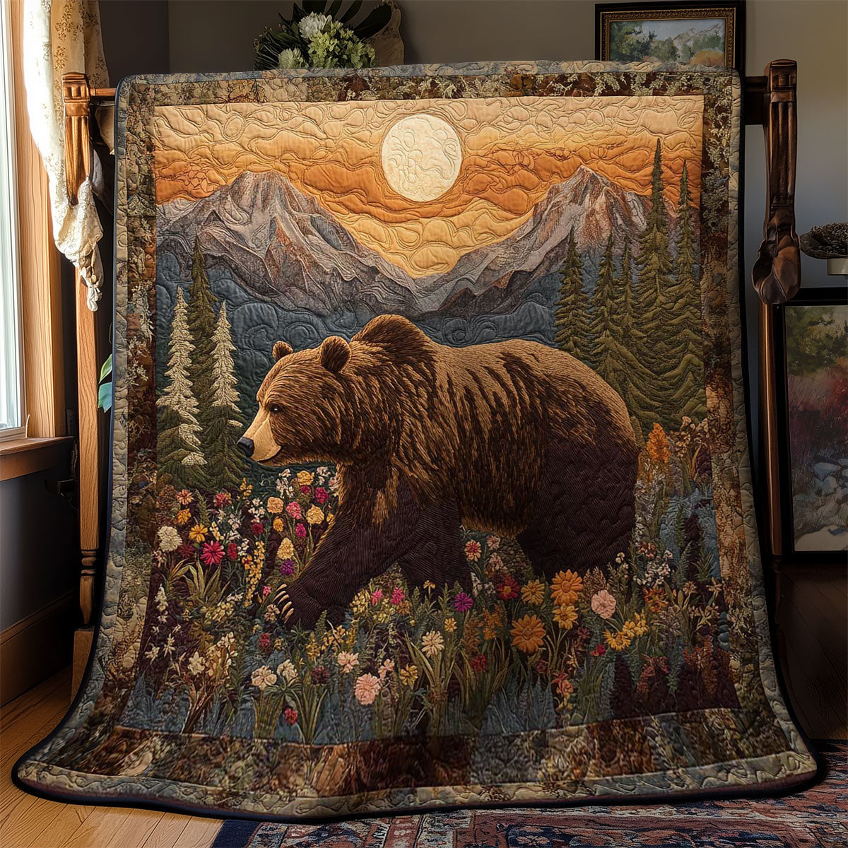 Sunset Bear WN1003009CL Quilt