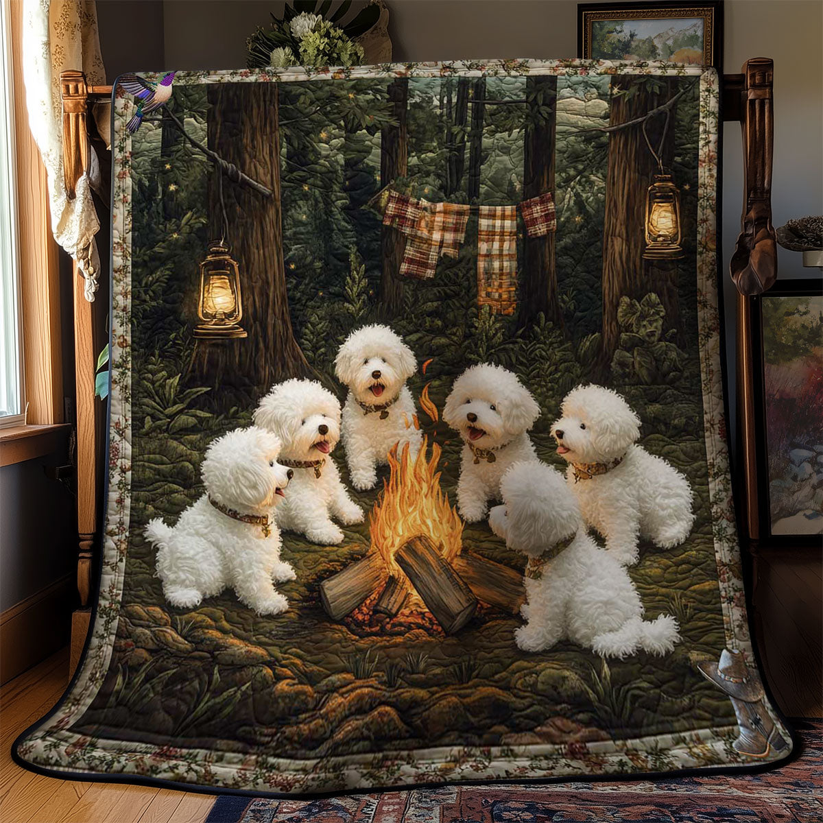 Bichon Campfire Tales WN2811066CL Quilt