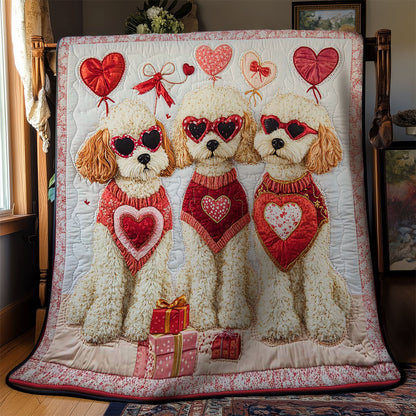 Valentine Poodle WN3112010CL Quilt