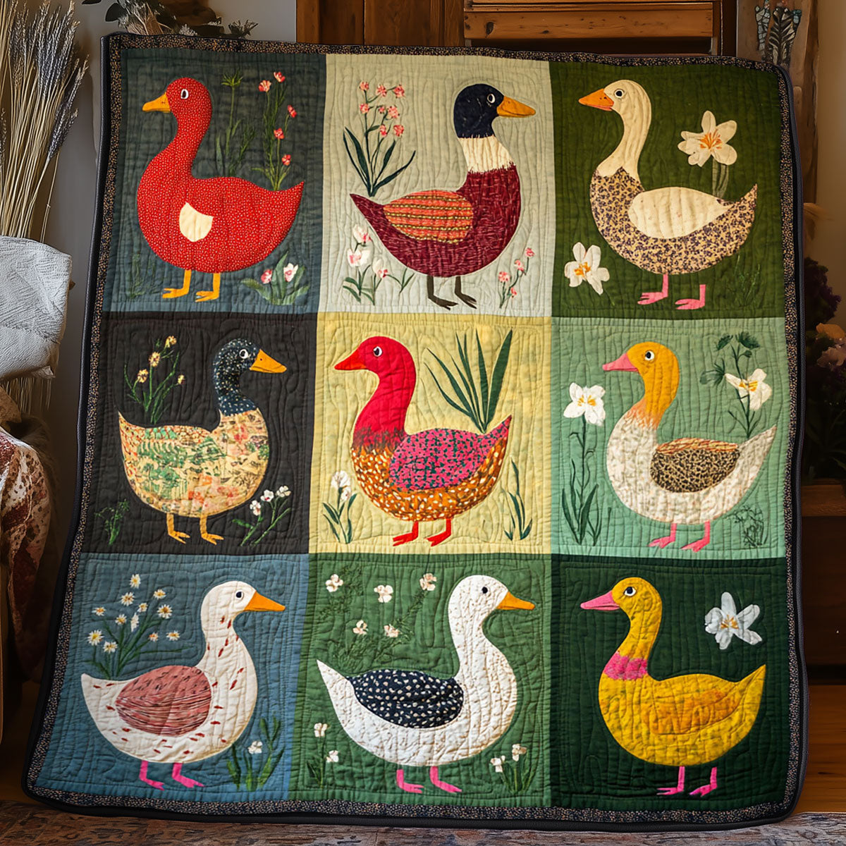Colorful Duck WJ1005002CL Quilt