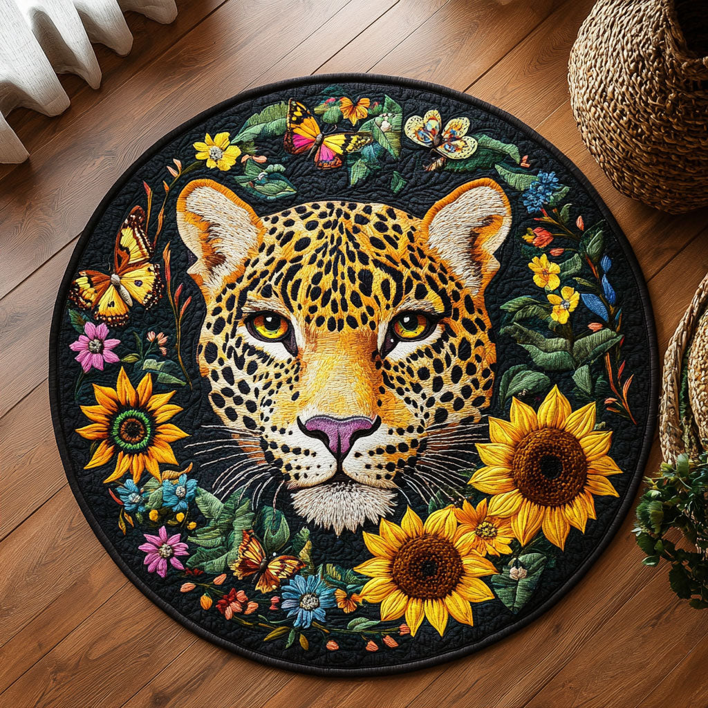 Floral Wild Gaze WY0306012CL Quilted Round Mat
