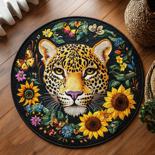 Floral Wild Gaze WY0306012CL Quilted Round Mat