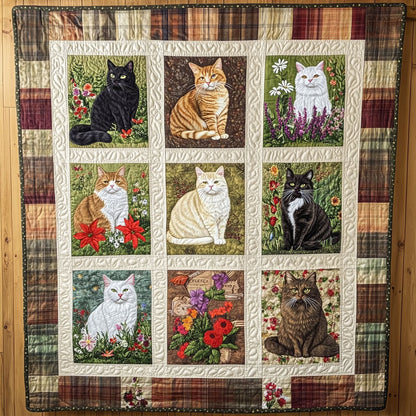 Sunny Field Cat WN0611103CL Quilt