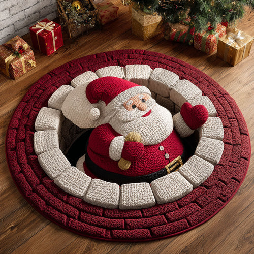 Chimney Claus CP1811004CL Quilted Round Mat