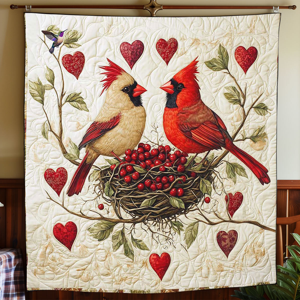 Cardinal Valentine WP2112007CL Quilt