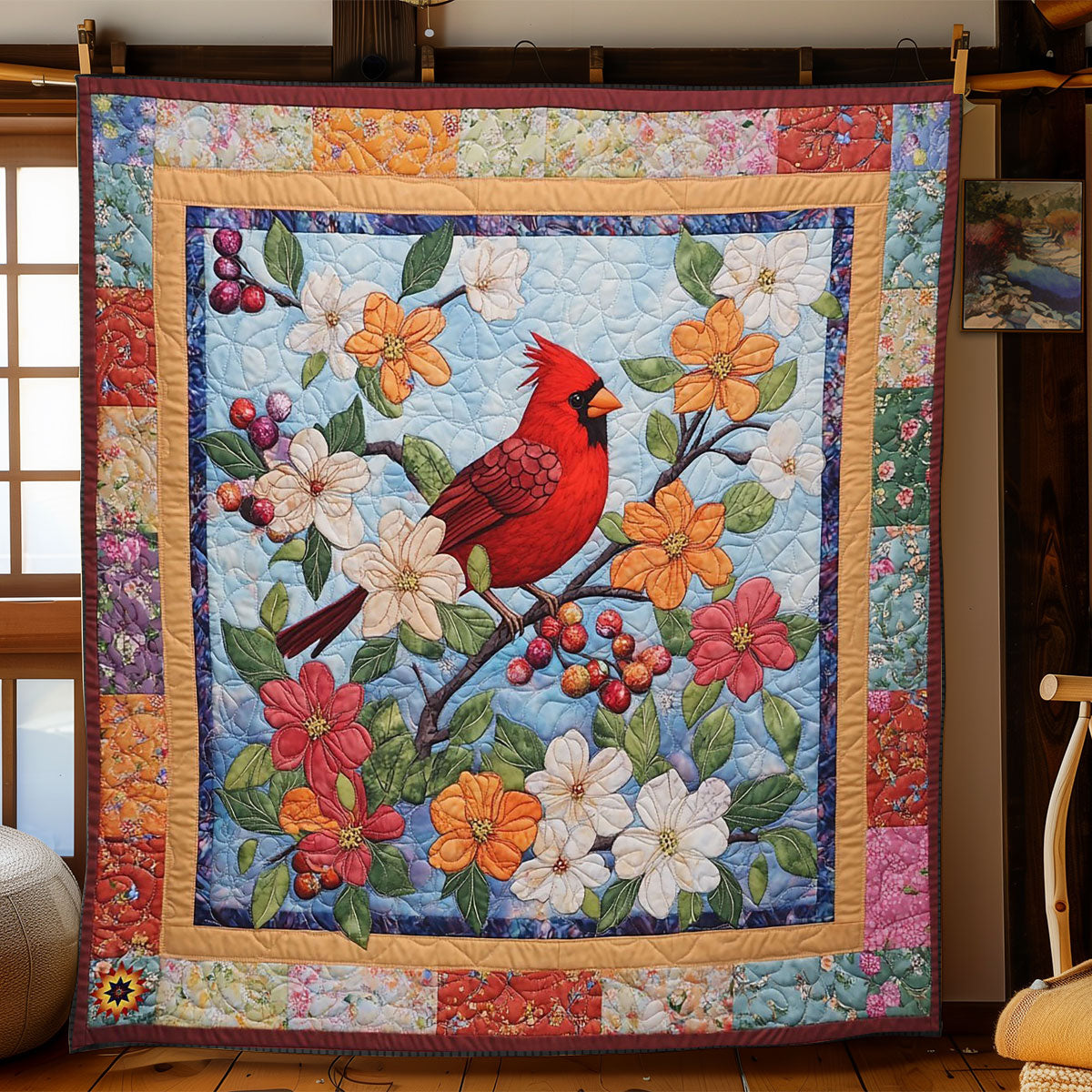 Cardinal Bloom WJ2012006CL Quilt