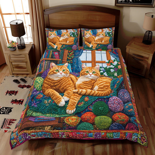 Cat Orange WX0612054CL Duvet Cover Set