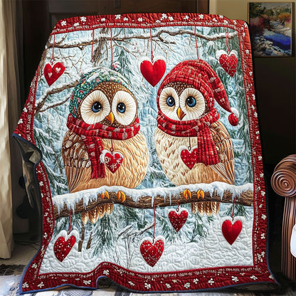 Romantic Couple Owl WY1701055CL Quilt