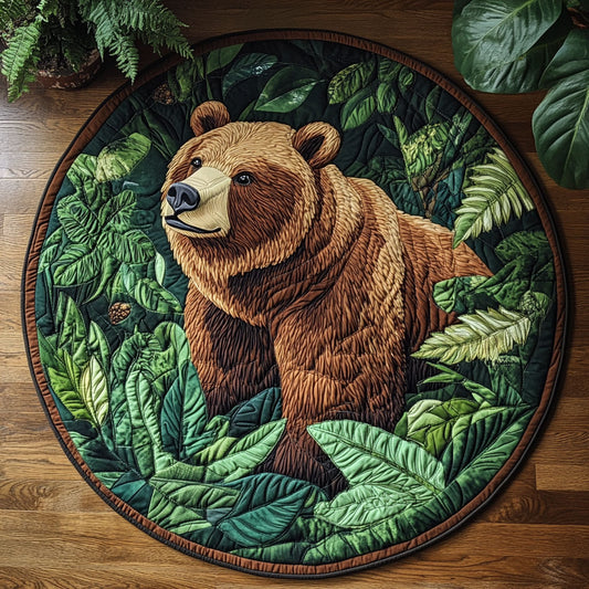 Jungle Bear CW1605170CL Quilted Round Mat