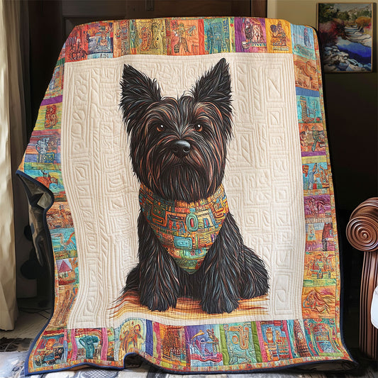 Black Terrier WY0901006CL Quilt