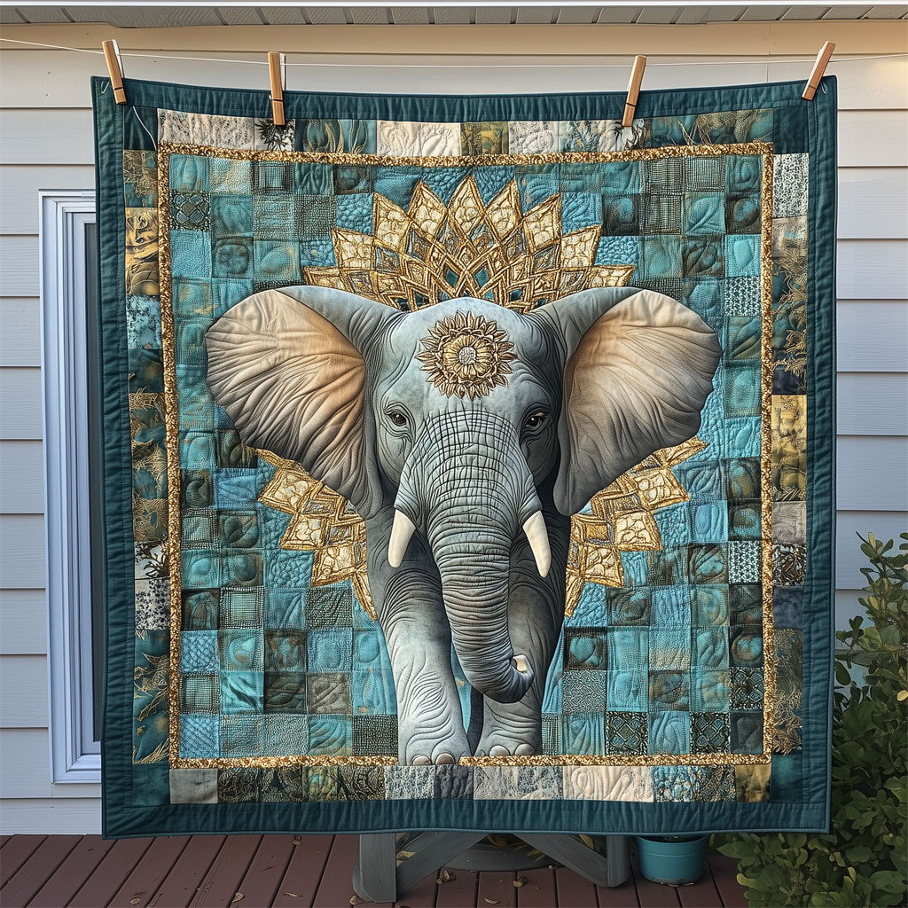 Mandala Elephant Block Pattern LT0910006CL Quilt