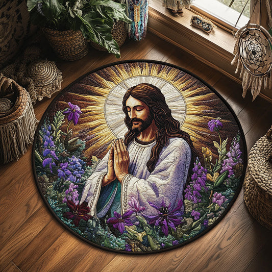 The Shepherd’s Prayer WJ0406045CL Quilted Round Mat