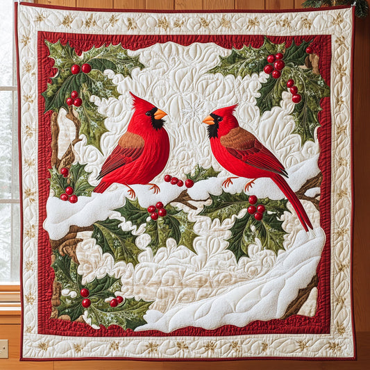 Snow Cardinal CP1808070CL Quilt